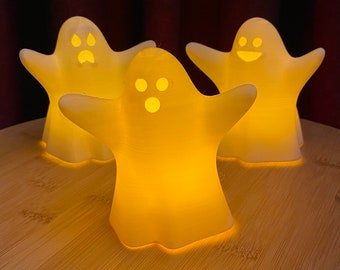 Ghost Tealight Candle Holder Set of 3 Cute Ghosts Decorative Ghost Figure