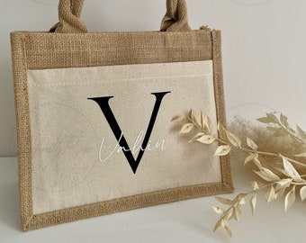 Personalized jute bag