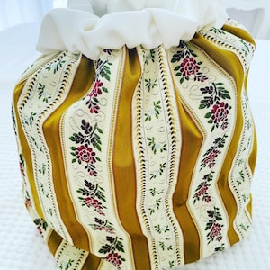 Handgefertigte Fallera-Stofftasche. Handgefertigte Tasche aus valencianischem Stoff. Valencianische Kunst.