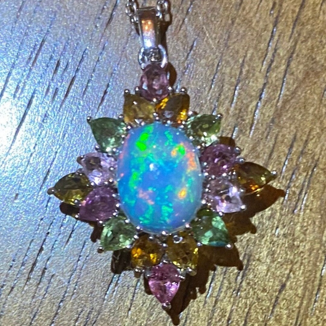 thumbnail image 2 of Ethiopian Welo Opal – 4mm Round Faceted – Multi Fire – Natural, Calibrated – 2 Piece Set 2 of 2