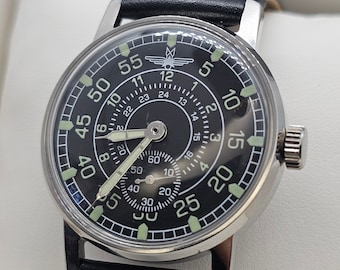 Vintage military watch Pobeda, movement Pobeda ZIM, field watch, watch for men, Pilot watch, Sturmanskie watch, Aviator.