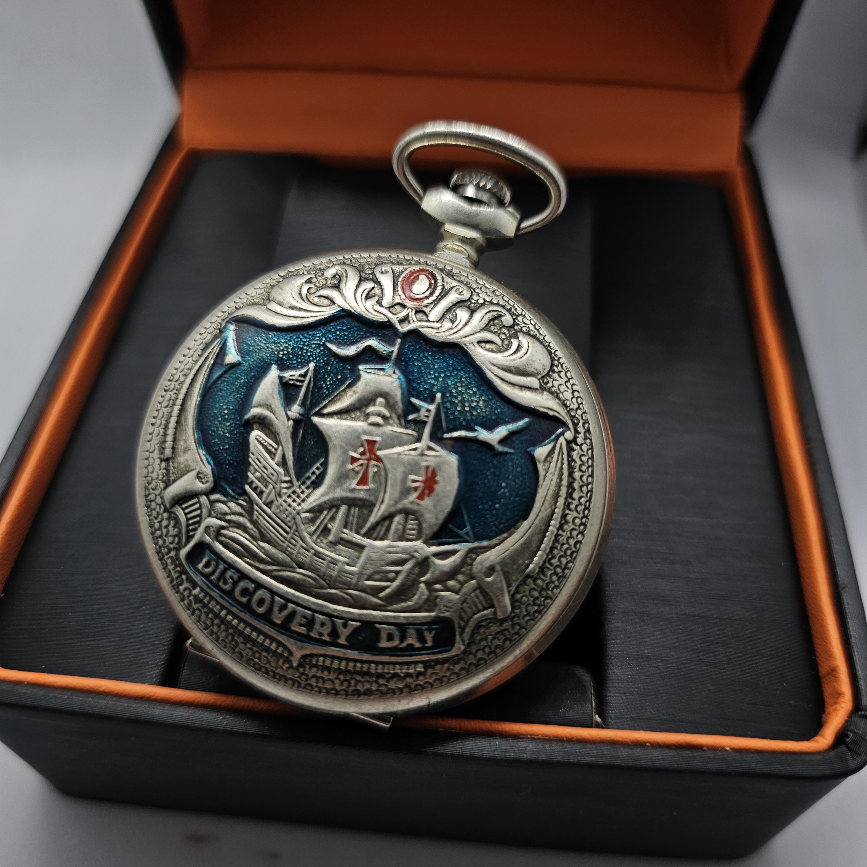 Discovery Day Pocket Watch Etsy UK