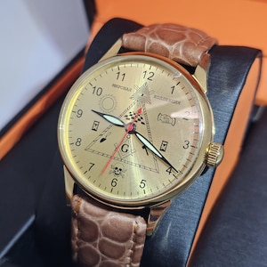 Vintage watch Raketa Masonic. Rare mens wrist watch, Mechanical watches, Gift for him, Masons watch. Gift for birthday