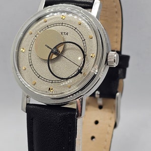 Vintage Raketa Copernicus Mechanical Watch: USSR Moon & Sun Dial