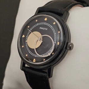 Vintage Raketa Copernicus Mechanical Watch: USSR Moon & Sun Wristwatch