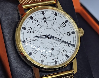 Vintage ZiM Military Watch: Mechanical Aviation Wristwatch