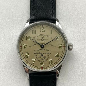 Rare Pilot&#39;s Vintage Wristwatch Aviation 1980s, Mechanical Vintage Movement, Gift for men, Collectible Watches, Unique Watch for men