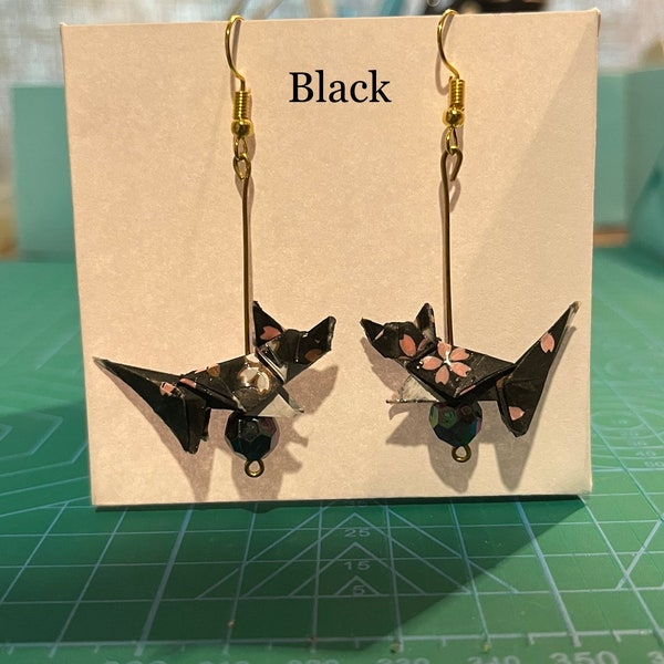 Origami Cat Earrings