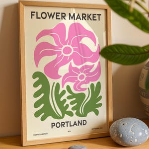 Flower Market Prints Oregon, Matisse Gallery Wall Set of 6, Downloadable