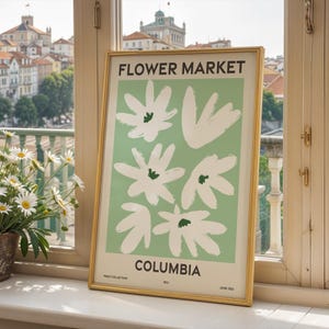 Blumenmarkt, 6er-Set, South Carolina, Columbia, Charleston, North Charleston, Mount Pleasant, Rock Hill, Greenville, Wandkunst Drucke