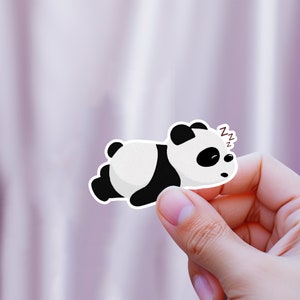 Sleeping Panda Sticker: Adorable Animal Lover Decal