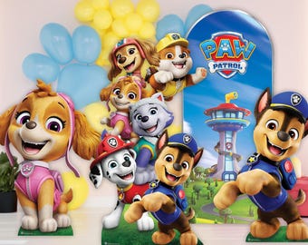 Paw Patrol Cardboard Cutouts official licensed standees decorations party props standups (character choice including Chase and Skye)