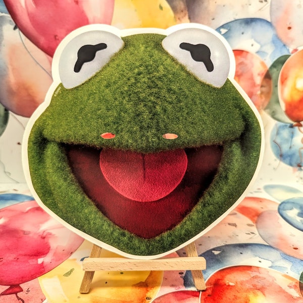 Kermit the Frog 2D Card Party Mask - Single - The Muppets Character