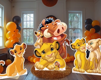 Lion King Cardboard Cutouts Official standees decorations party props events standups (Style Choice) jungle Simba collection backdrops
