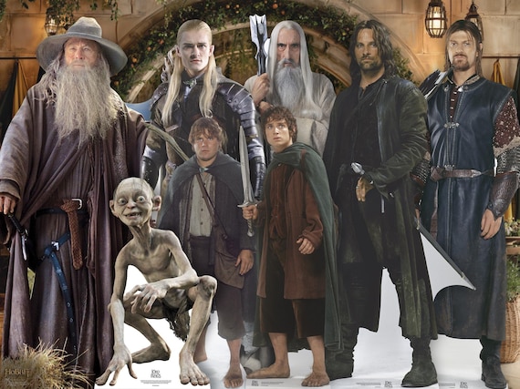 The Lord of the Rings Character Cardboard Cutouts - Event decorations party photo booth props silhouettes standees backdrops (Style Choice)