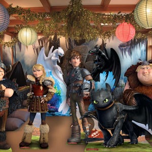 How to Train your Dragon Cardboard Cutouts official licensed standees decorations party props standups (character choice) includes Toothless