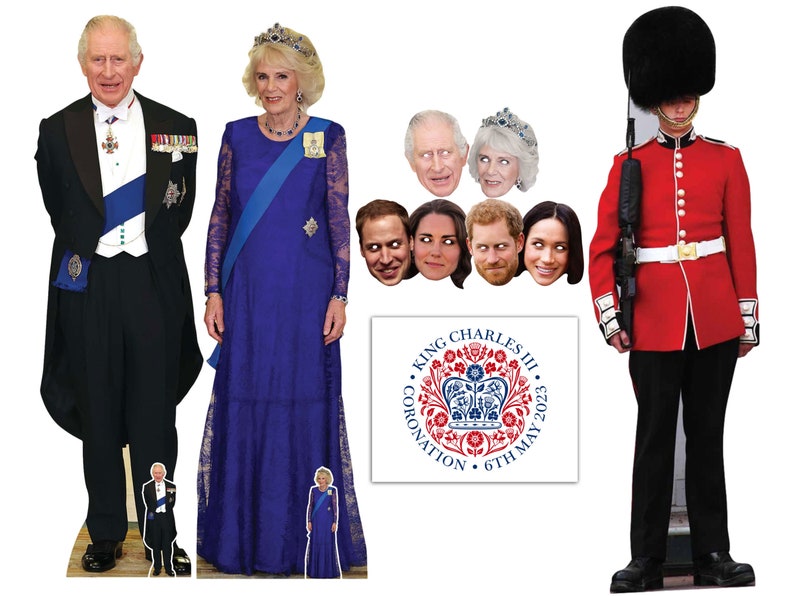 King Charles Coronation Cardboard Cutout Gold Party Package Etsy King Charles Coronation Cardboard Cutout Gold Party Package Etsy