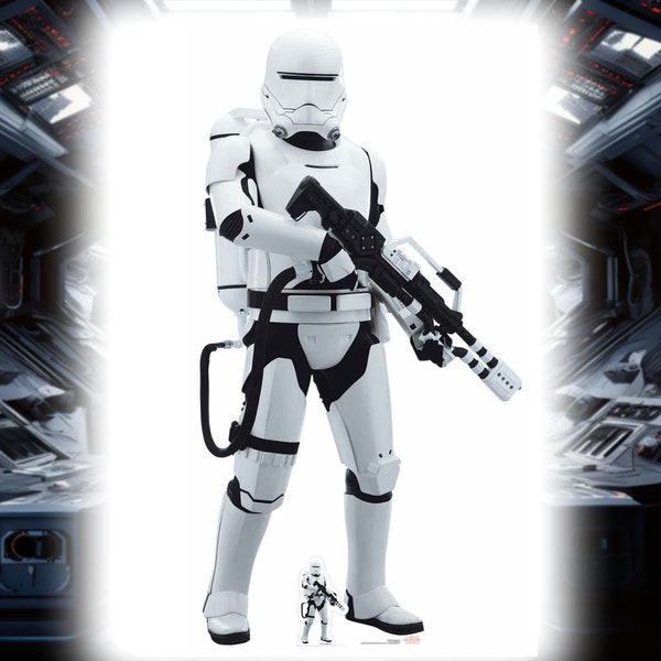 Flametrooper Star Wars: The Last Jedi Lifesize Cardboard Cutout decoration party event prop Standee 180cm / 5ft 9" includes free Mini