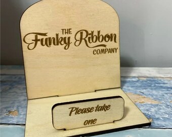 Business card stand digital cut file