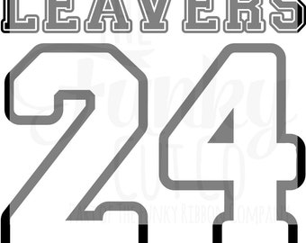 Leavers 24 Graphic cut file SVG