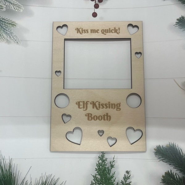 Elf prop kissing booth digital cut file