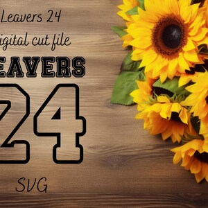Leavers 24 Graphic cut file SVG