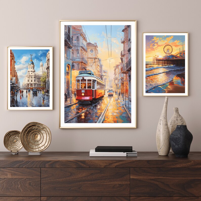 Lisbon City Travel Print, Lisbon Portugal Travel Poster Print, Lisbon