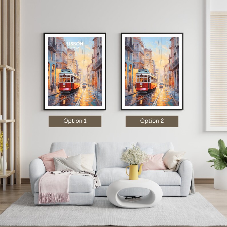 Lisbon City Travel Print, Lisbon Portugal Travel Poster Print, Lisbon