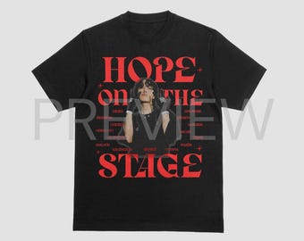 Koszulka z grafiką z trasy koncertowej J-Hope, Bangtan Hobi (do pobrania w formacie PNG i PDF)