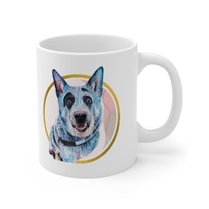 Hello! - Australian Cattle Dog Themed 11oz Ceramic Mugs by My Blue Dogs