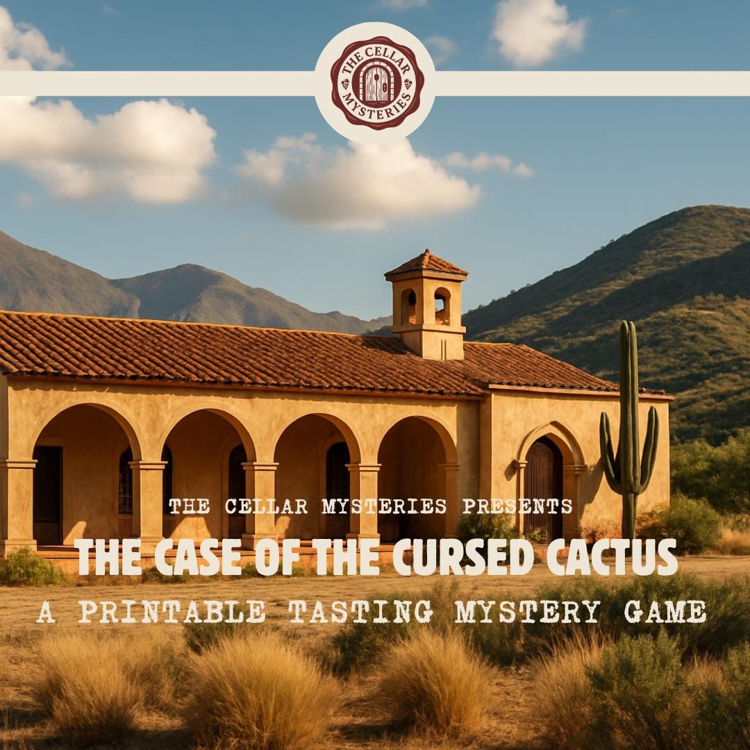 Tequila Tasting Mystery Game: Cursed Cactus Party (PDF Download
