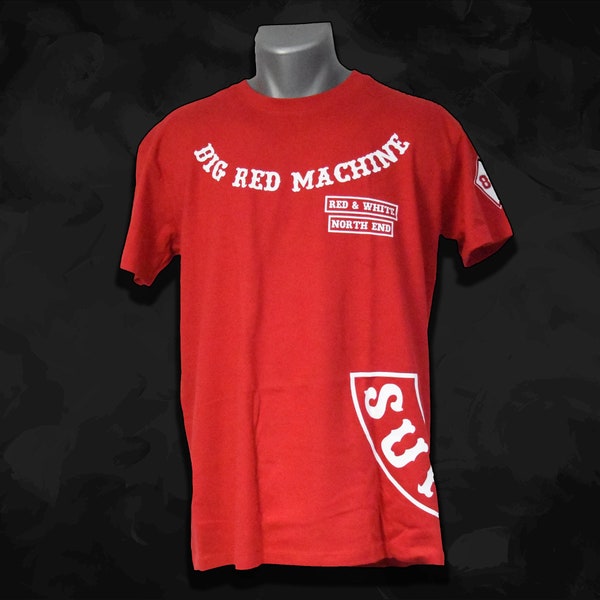 T-Shirt de soutien des Hells Angels, grande Machine rouge-Siderocker SYL 81 NORTH END