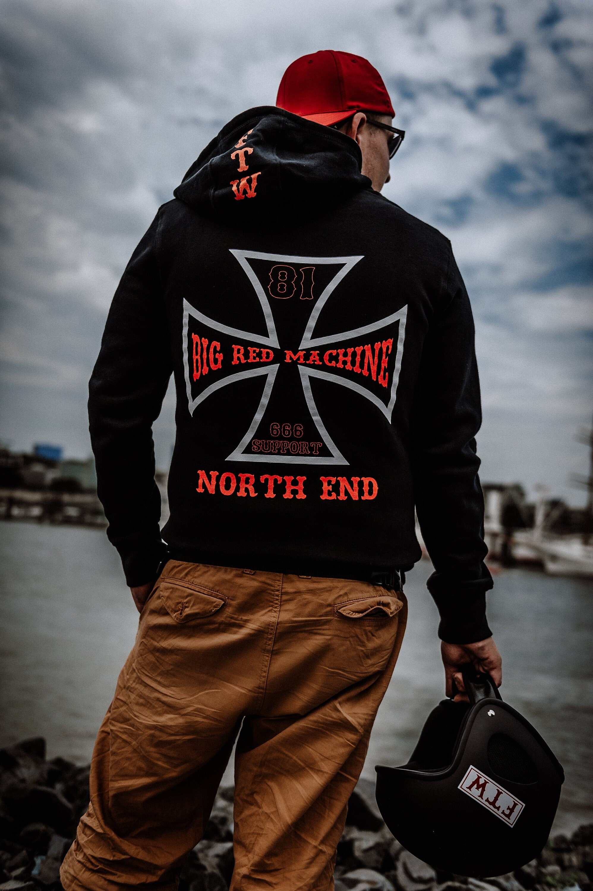 Hells Angels Support - Zipper Sweatshirt CROSS 81 NORTH END Hells Angels Support - Zipper Sweatshirt CROSS 81 NORTH END
