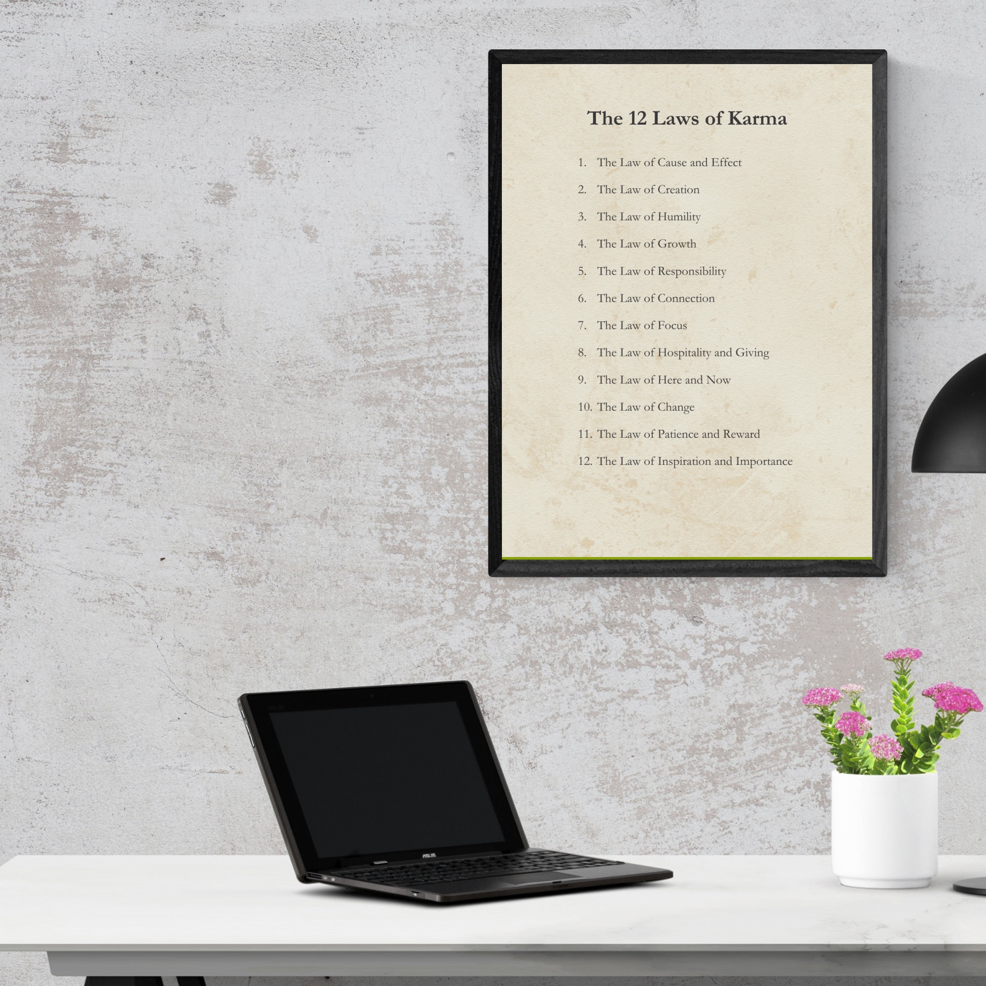 12 Laws of Karma Poster Digital Download Karma Print Law of - Etsy