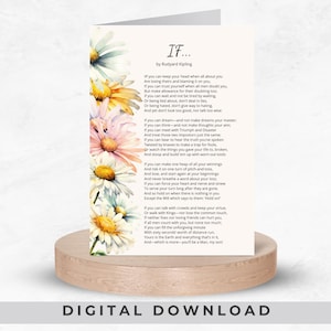 Als gedicht van Rudyard Kipling, digitale wenskaarten downloads, wenskaarten geestelijke gezondheid, inspirerende wenskaart, poëzie op een kaart