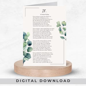 Se Poesia di Rudyard Kipling, download di biglietti di auguri digitali, biglietti di auguri sulla salute mentale, biglietti di auguri ispiratori, poesia su un biglietto