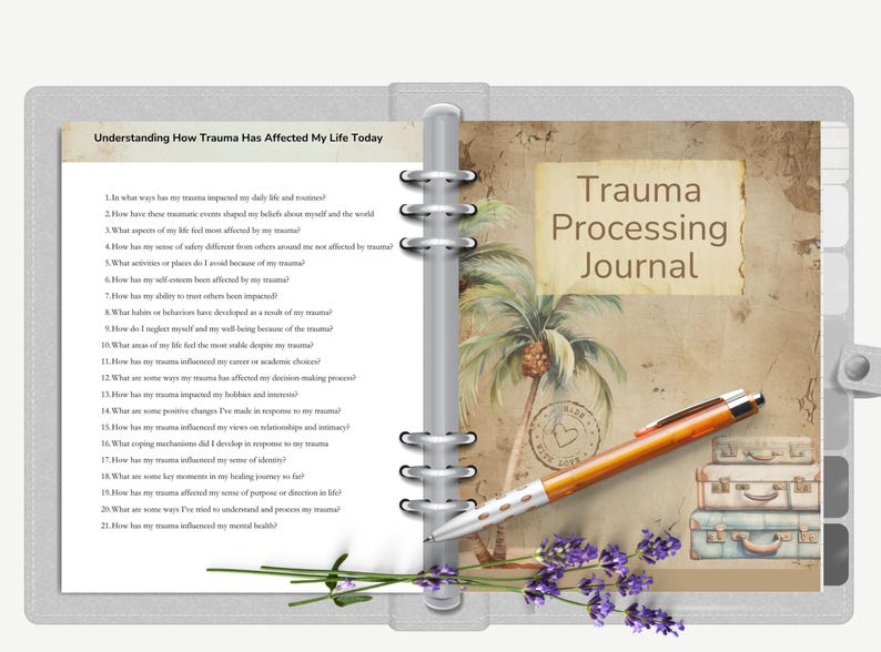 Trauma Recovery Journal, Heal Childhood Trauma, Dbt Workbook for Adults, Cbt Thought Journal ...