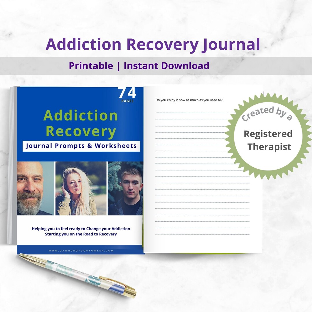 Addiction Journal Printable Drug and Alcohol Worksheets - Etsy