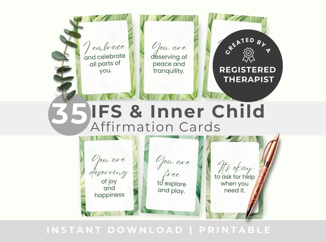 Inner Child Affirmation Cards, IFS Healing Tool, Printable Childhood ...