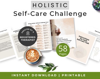 Self Help Challenge, Holistic 30-Day Self-Care Challenge, Mindfulness Exercises, Daily Wellness Activities, Relaxation Techniques, Download