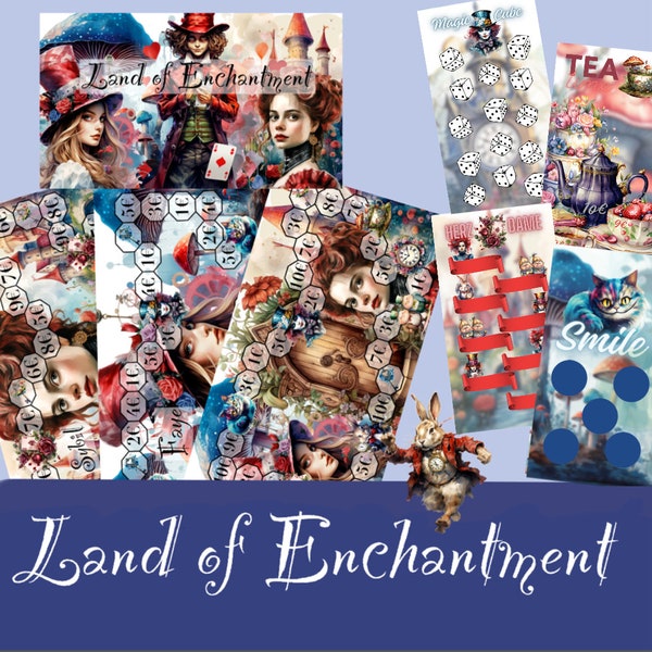 Land of Enchantment Spiel/ passend für A6 Umschlagtaschen / Papier 300g