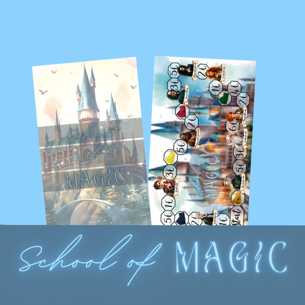 School of Magic Spiel / passend für den A6 Binder + die Umschlagtaschen / Papier 300g