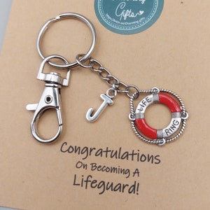 Life Ring Keyring – Hand-Painted Lifebuoy Charm, Personalised Gift, Nautical Jewellery, Beach & Sea Lover Accessory