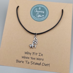Mother and Baby Giraffe Choker Necklace – Wildlife Animal Jewellery Gift for New Mums, Family Bond, Nature Lovers, Unique Handmade Gift