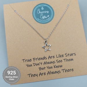 Star Necklace – Tibetan Silver Star Charm, Friendship Jewellery Gift, Symbolic Pendant for Inspiration, Guidance, and Special Occasions