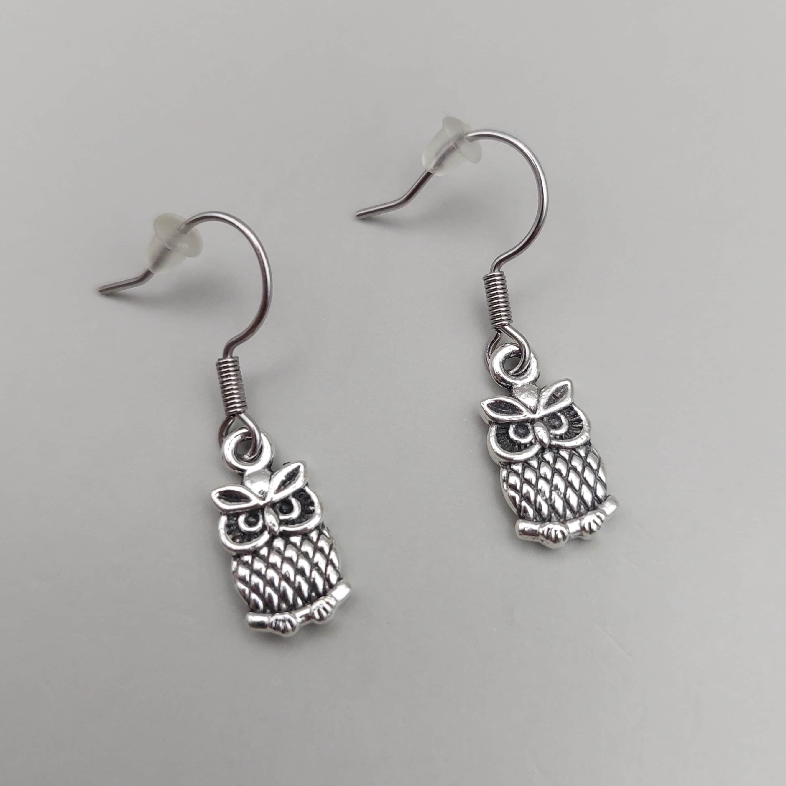 Owl Earrings – Symbolic Bird Jewellery Gift for Birdwatchers, Wildlife Lovers, Nature Enthusia