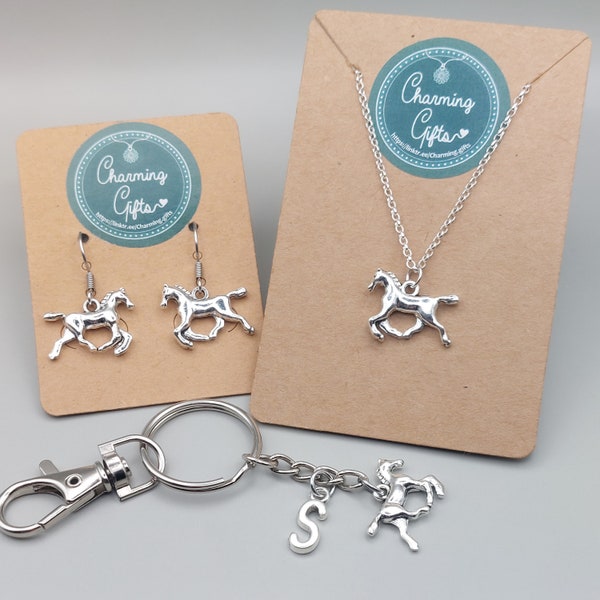 Horse Jewellery, Tibetan Silver Personalised Charming Gifts, Lucky Pony Charm, Equine Gift, Positivity Encouragement, Horse Rider Keepsake.