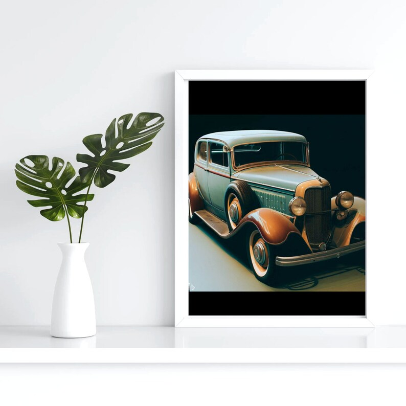 Buy Vintage Car Poster Vintage Car Wall Art Home Decor Wall Online in