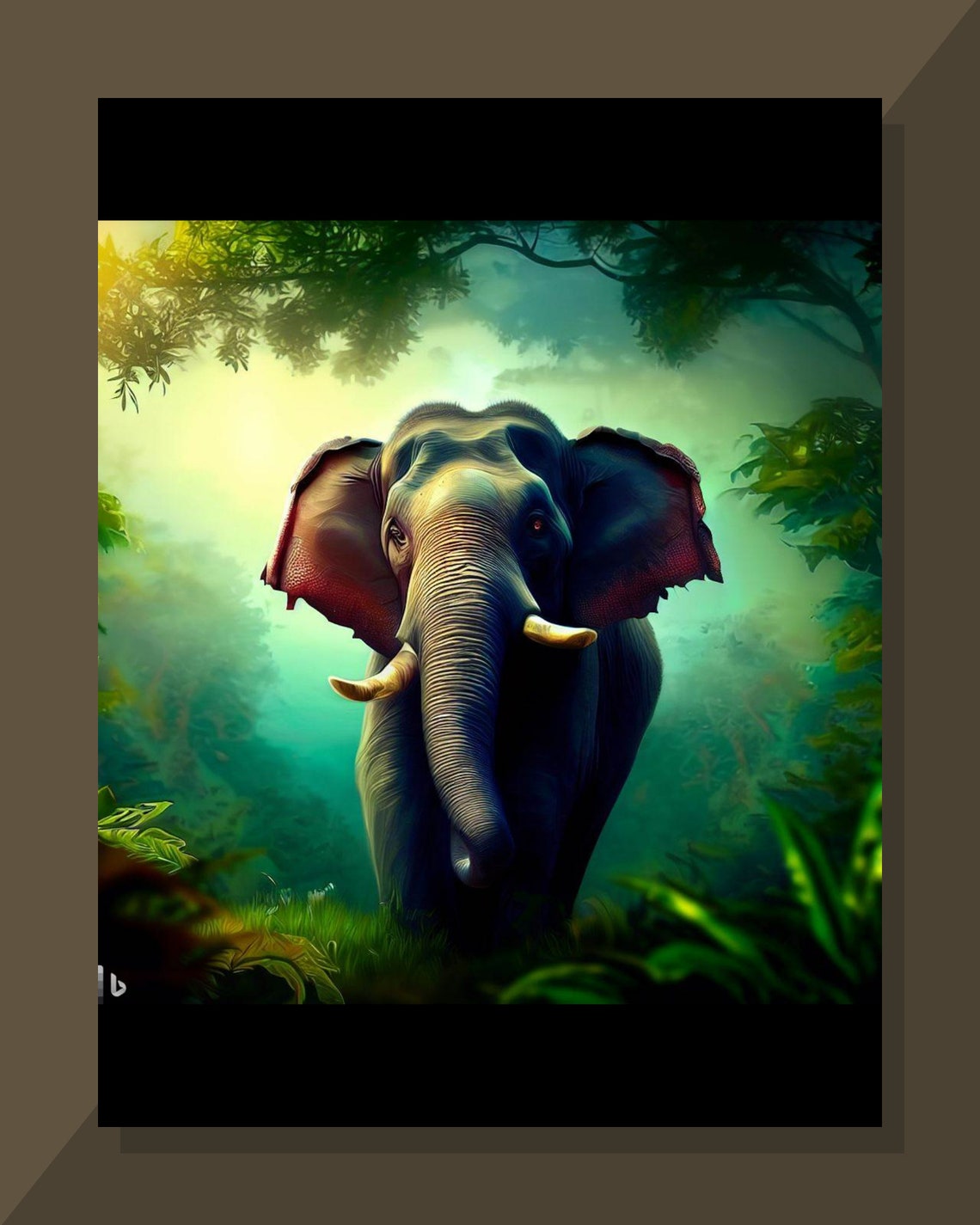 Buy Elephant Wall Art Elephant in Jungle Home Decor Wall Art Online in