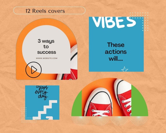 12 Instagram Reel Cover Ready to Use Customizable With Canva